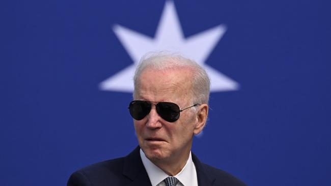 US President Joe Biden often looks almost bewildered. Picture: AFP
