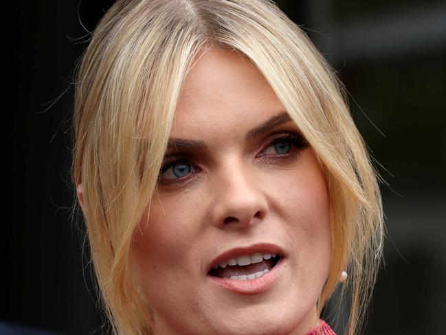 SYDNEY, AUSTRALIA - NewsWire Photos DECEMBER 8, 2021:  Erin Molan pictured speaking at a press conference at Penshurst Girls High School. Picture: NCA NewsWire / Damian Shaw