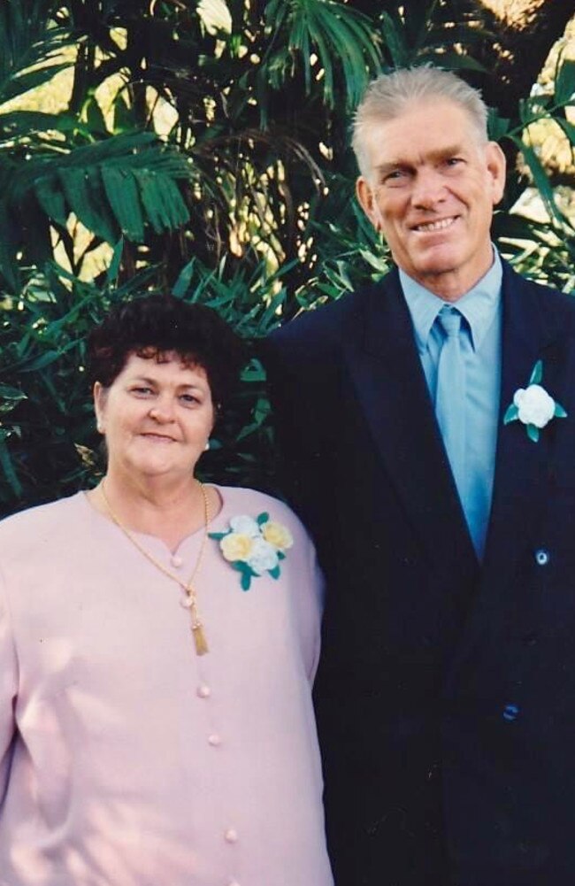 Mysterton mum Shirley Semple pictured with her late partner John.