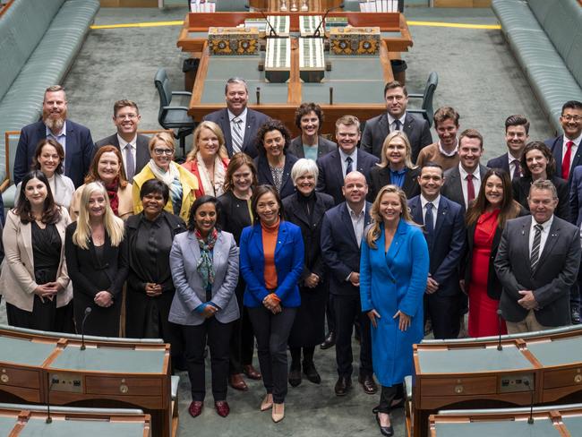 The 35 new members of the House of Representatives have gathered for a crash-course on life in Parliament. Picture: NCA NewsWire / Martin Ollman