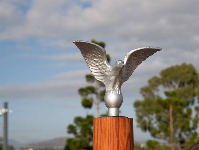 Police are investigating the theft of an eagle from a monument at Kissing Point, North Ward on Christmas day 2022.