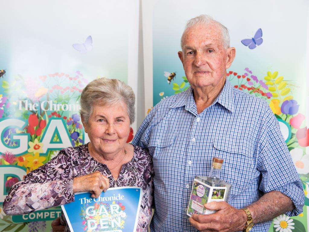 Winners of Regional Option - Large Garden, Merv and Alma Fowler, from Pittsworth.Chronicle Garden Competition, awards presentation at Oaks Toowoomba Hotel.Thursday September 14, 2023