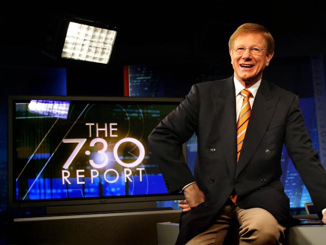 Kerry O'Brien, who has been at the helm of the ABC TV show 'The 7.30 Report' for 10 years, in Sydney.