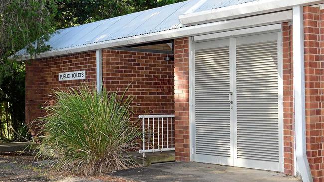 The public toilets on Razorback Rd where men are meeting up for sex. Picture: Scott Davis