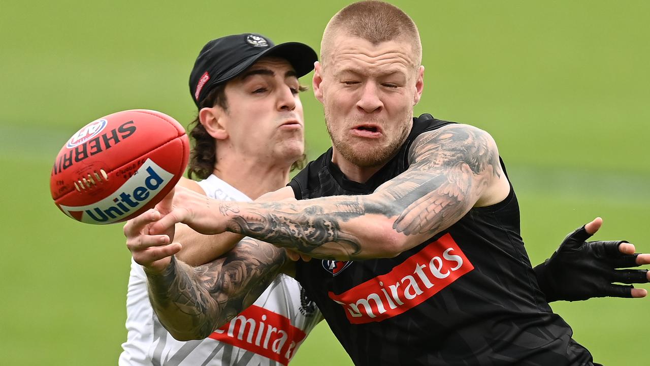 Collingwood would be monitoring Jordan De Goey’s training very closely despite him being away from the main group.