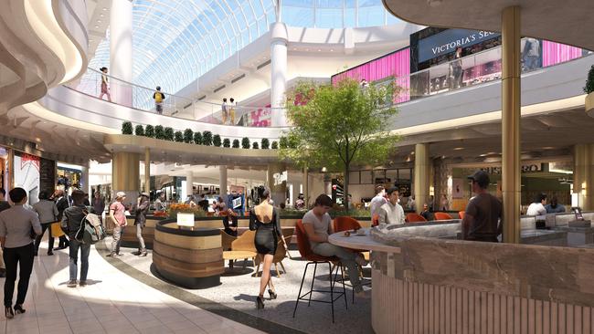 An artist’s impression of Chadstone shopping centre’s new Atrium food court.