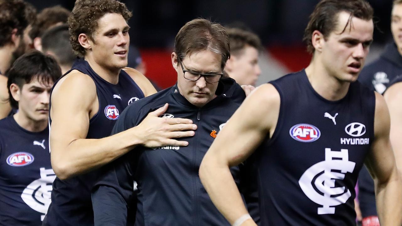 David Teague was sacked by Carlton last month. Picture: Michael Willson/AFL Photos via Getty Images