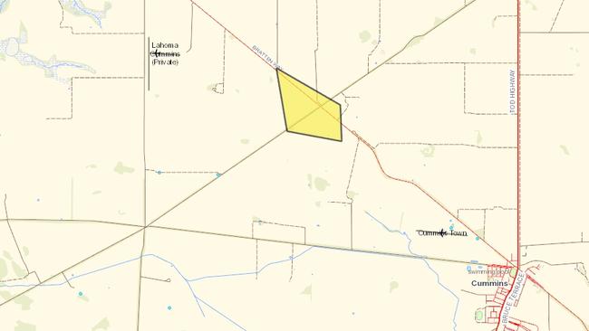 Advice Message – Cummins bushfire - threat is reduced. Issued December 12, 2021 17:36
