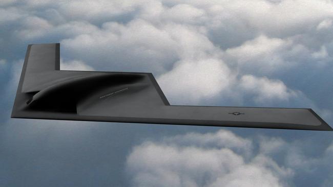 An artist’s impression of the US Air Force’s B-21 Raider. Picture: Northrop Grumman