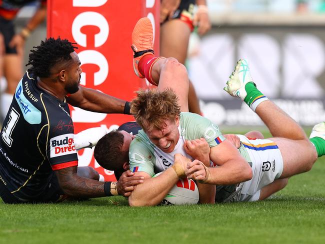 Zac Hosking is set to switch to the edge for the Raiders. Picture: Mark Nolan/Getty Images
