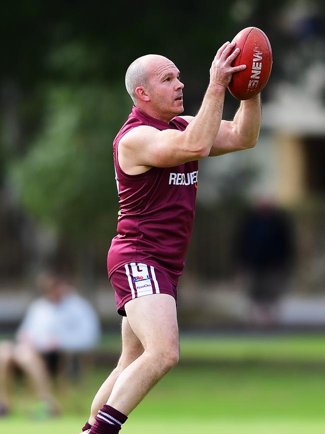 Dave Sanders in action playing against Adelaide Uni. Picture: AAP/Mark Brake