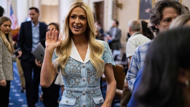 Since first opening up about her own abuse, Hilton has met with politicians in Utah and D.C, including senators and White House staff. Picture: AFP