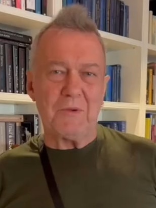 Jimmy Barnes has posted a video of himself being tethered to a drip on Instagram.