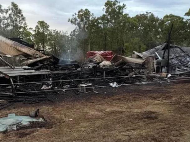 House fire in Ballogie burnt down family home. Source: Go-Fund Me