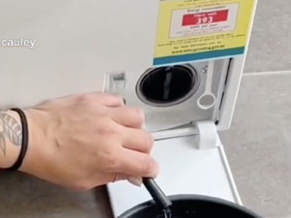 Mum shows part of washing machine we all forget to clean. Picture: TikTok/@carolina.mccauley.