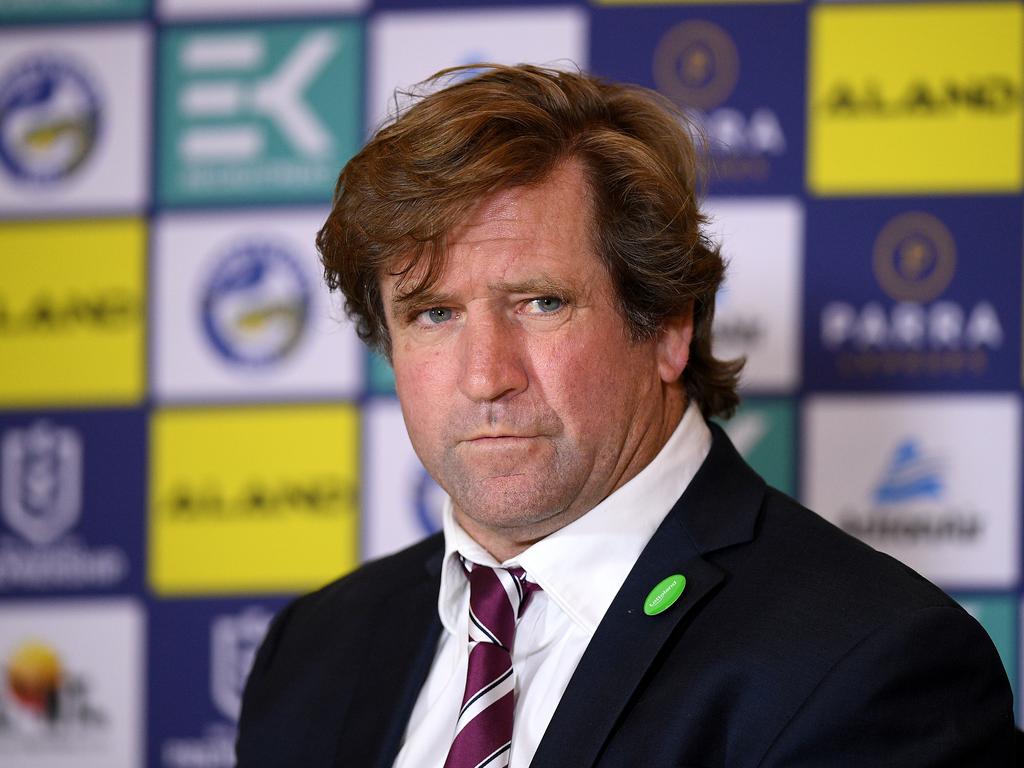 Sea Eagles coach Des Hasler wasn’t happy.