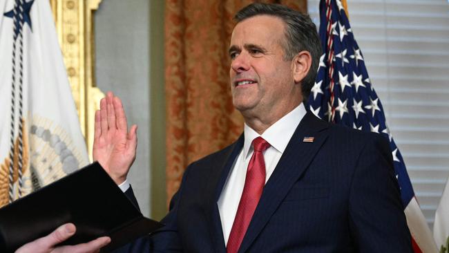 John Ratcliffe is sworn in as CIA director this week. Picture: AFP