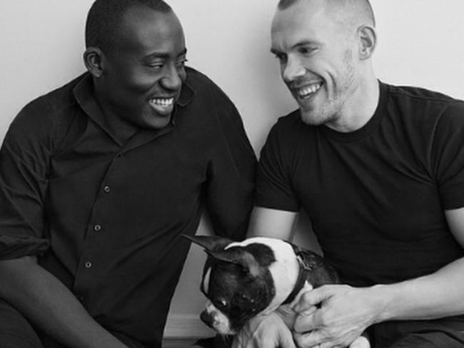 Enninful with husband Alec Maxwell and ‘naughty’ Ru.