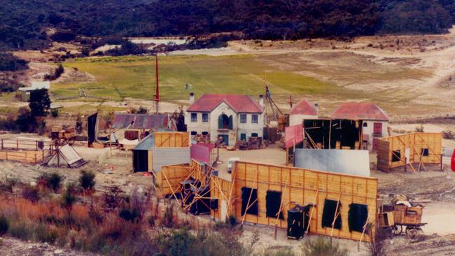 The Five Mile Creek set at the former Boral quarry. Courtesy Martin Wale