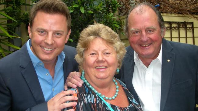 Ben Fordham with his parents Veronica and John Fordham, of Woollahra.