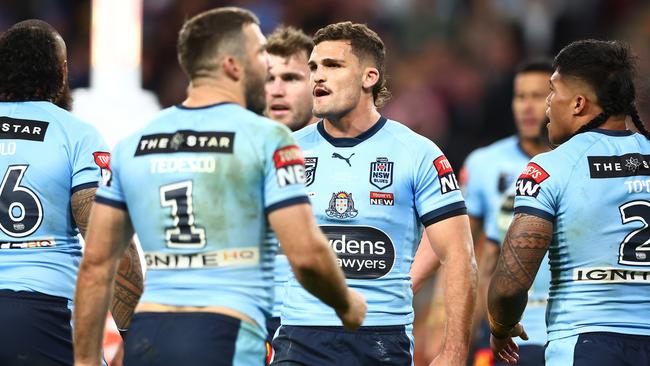 The Blues failed to get the job done in the Origin decider at Suncorp Stadium. Picture: Chris Hyde/Getty Images