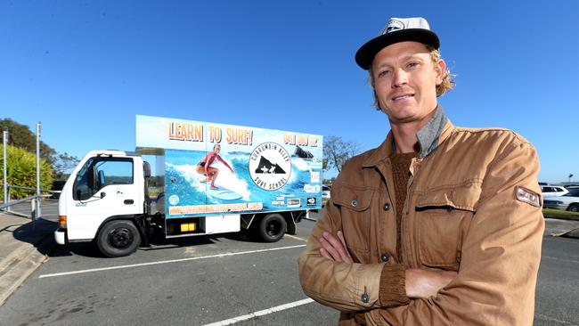 Currumbin Alley Surf School owner Sam Chilcott. Picture: Mike Batterham