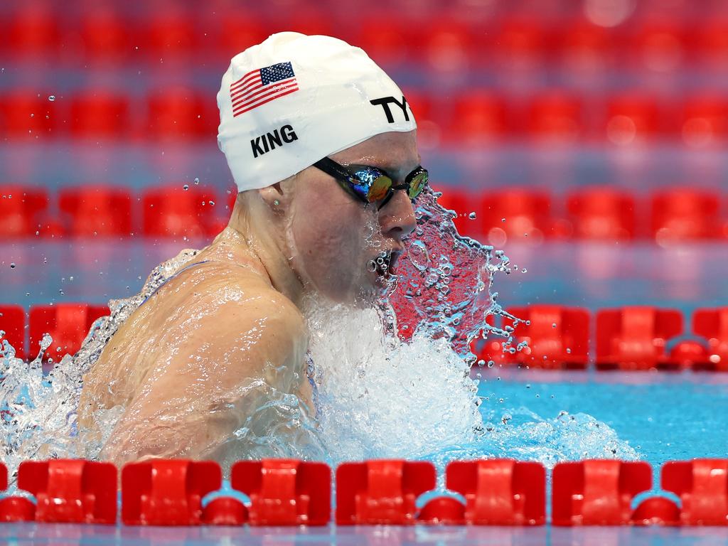 Lilly King lost a 100m breastroke race for the first time in six years (Photo by Tom Pennington/Getty Images).