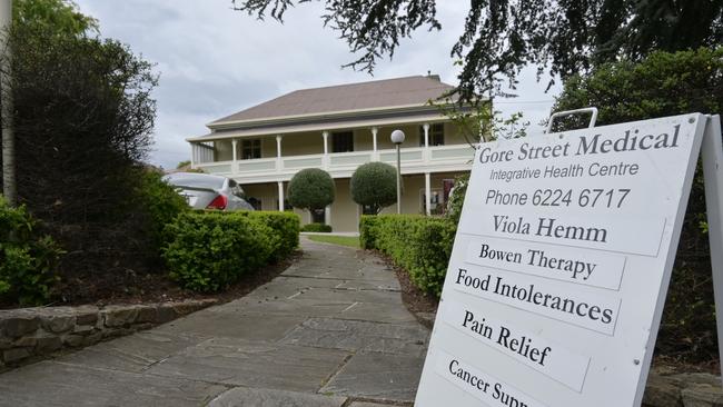 Gore Street Medical centre will have to close if Dr Peter Baratosy is not vaccinated. Picture: Kenji Sato