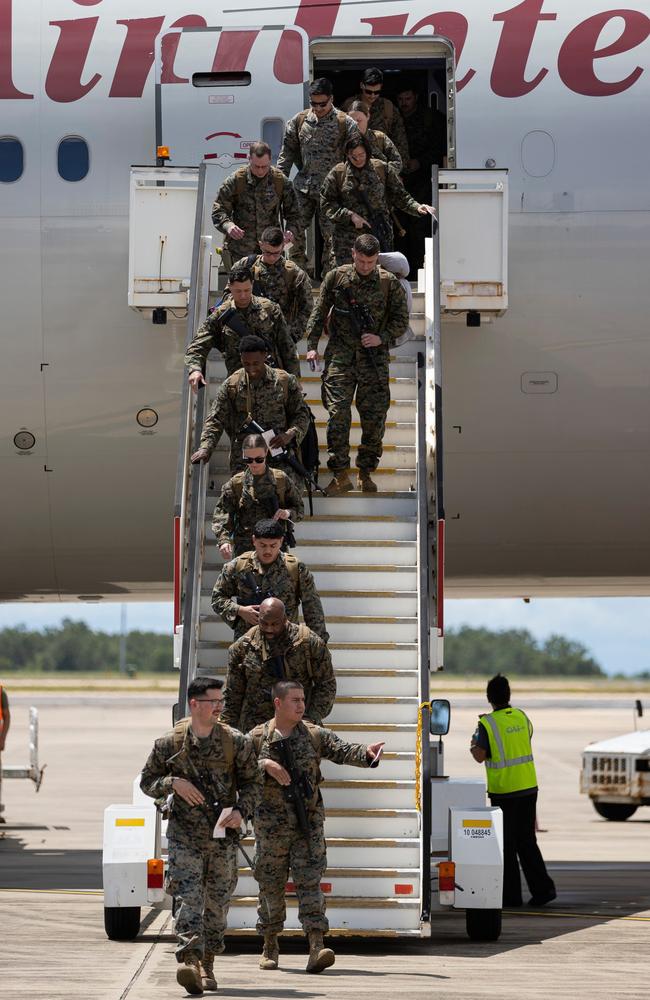 Up to 2500 United States Marines have begun arriving in the Northern Territory as part of the 12th rotation of the Marine Rotational Force Darwin (MRF-D).