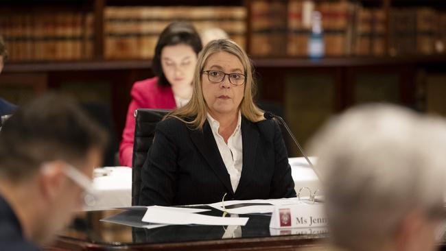 Jenny West gives evidence in the Barilaro probe. Picture: NCA NewsWire / Nikki Short