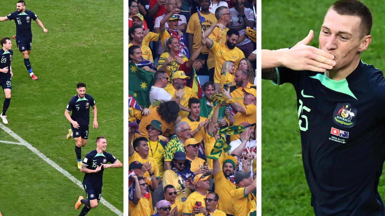 The Socceroos have won at the World Cup for the first time in 12 years. Picture: Getty