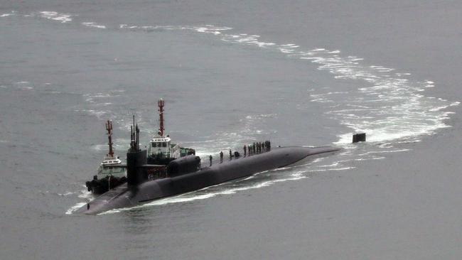 Nuclear-powered submarine USS Michigan. Picture: AFP