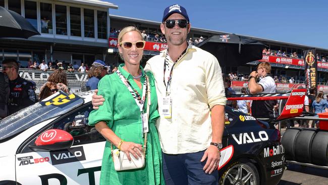 Zara and Mike Tindall at the VALO Adelaide 500. Picture: Brenton Edwards