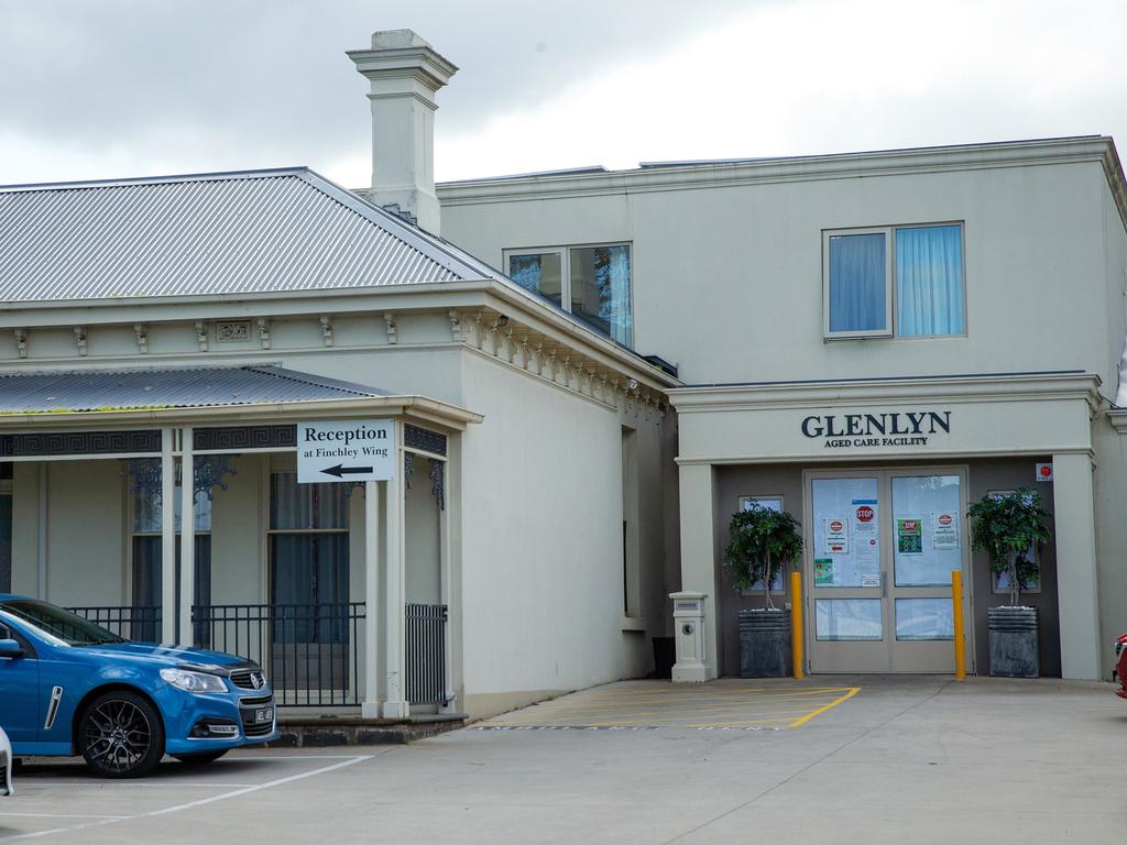 No visible government or COVID-19 related activity visible at Glenlyn Aged Care in Glenroy, Melbourne, after the state government has taken control. Picture: Mark Stewart