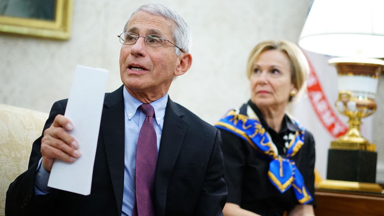 Dr Anthony Fauci has warned states against opening up. Picture: AFP