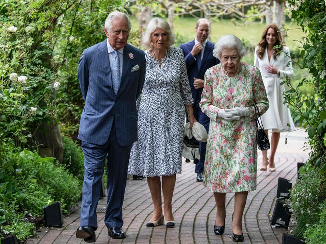 A lip reader has revealed just what Kate Middleton said to prince Charles at the G7 dinner. Picture: AFP