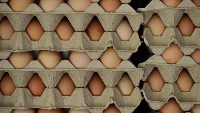 The country’s agricultural ministers will meet on Thursday to discuss the future of Australia’s egg industry with producers petrified a decision will be made to bring forward the phase out of caged eggs by 10 years to 2036. Picture: Zoe Phillips