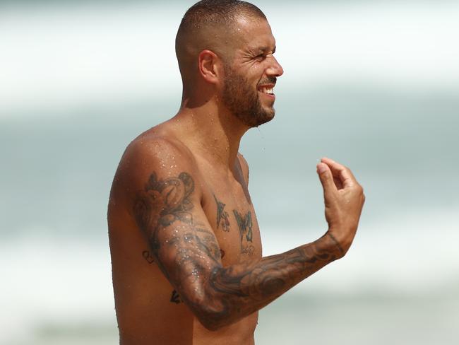 Lance Franklin dedicated his summer to a core strengthening program in a bid to shake his persistent injuries. Picture: Mark Metcalfe/Getty Images