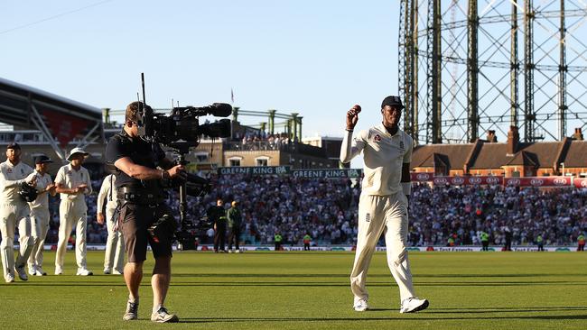 Archer celebrates taking six wickets on day two at The Oval as England showed some fight.