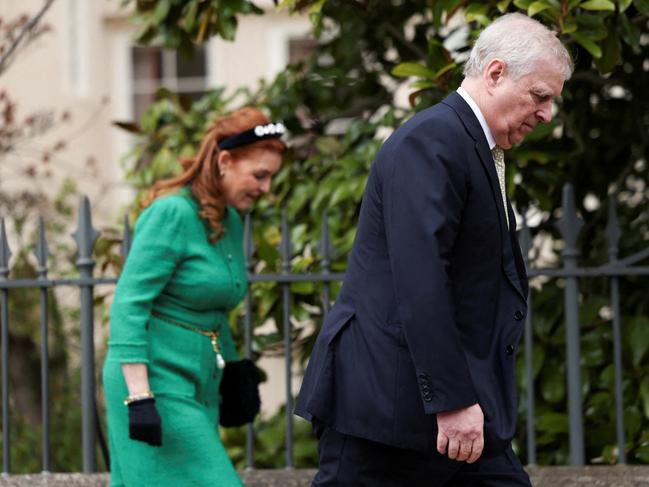 The ever-loyal Sarah Ferguson with ex-husband Prince Andrew. Picture: Getty Images