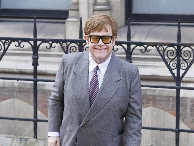 Sir Elton John leaves the Royal Courts of Justice in London, England. Sir Elton and Prince Harry were claimants in a lawsuit against the publisher of the Daily Mail. Picture: Getty Images