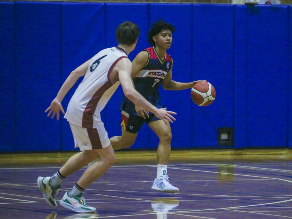 GPS basketball The Southport School v Brisbane State High School at TSS. Picture: Glenn Campbell