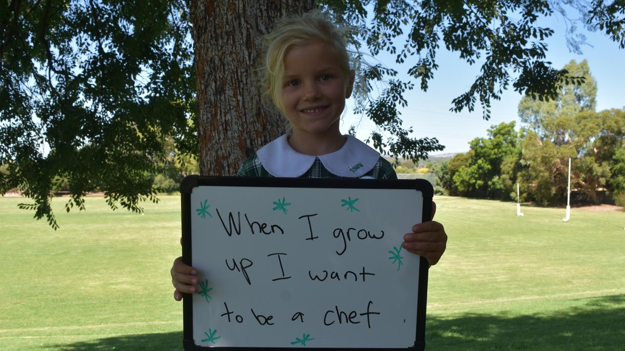 My First Year - Lutheran School Wagga Wagga students say what they would like to be when they grow up. Picture: Sam Turner