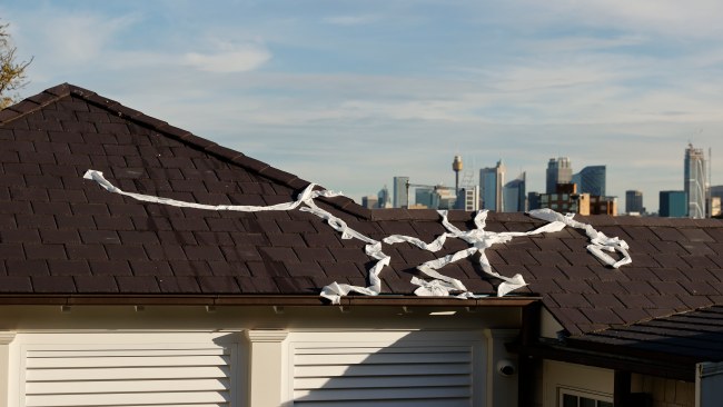 Mr Joyce's Mosman harbourside mansion was hit by thugs with toilet paper. Picture: Tim Hunter