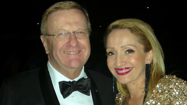 John Coates, president of the Australian Olympic committee and partner Orieta Pires. Picture: Supplied.