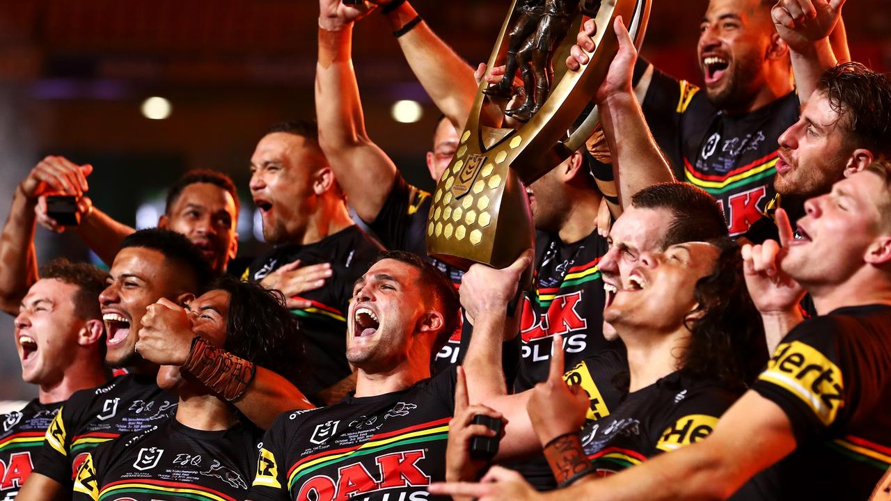 The Panthers won last year’s grand final, which was held at Suncorp Stadium. Picture: Chris Hyde/Getty Images