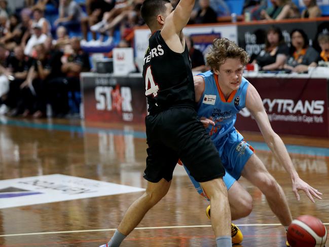 Mackay Meteors’ Freddy Webb has been outstanding in defence this NBL1 North season. Picture: Stewart McLean