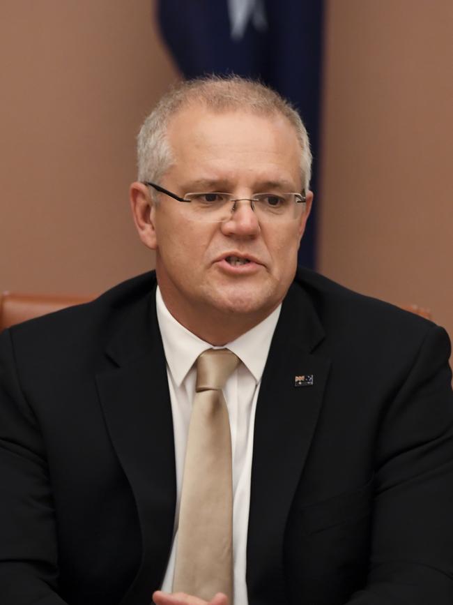 Australian Prime Minister Scott Morrison. (AAP Image/Lukas Coch)