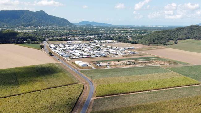 What the vacant land at Mt Peter in the Cairns southern growth corridor, where the 1,500 home Pinecrest Estate is to be built, looked like in 2020. Picture: Brendan Radke