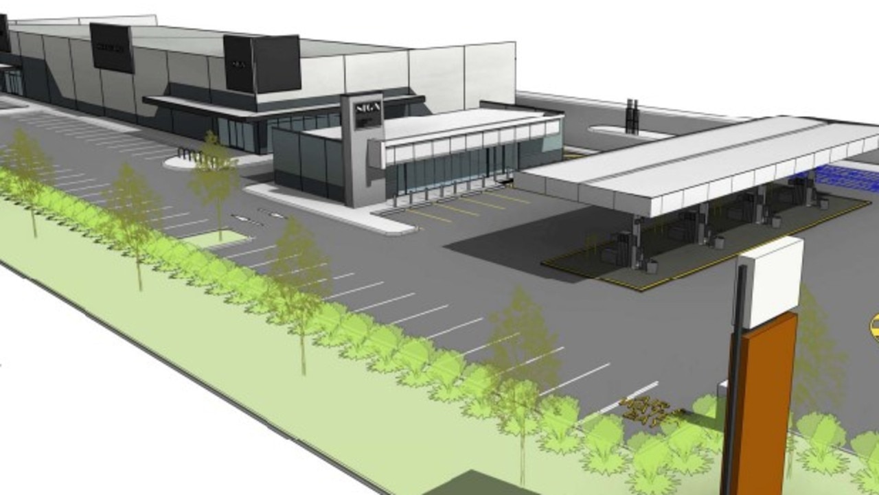 Plans submitted to Mackay Regional Council for Beaconsfield Service Centre with frontage to Mackay Bucasia Rd.